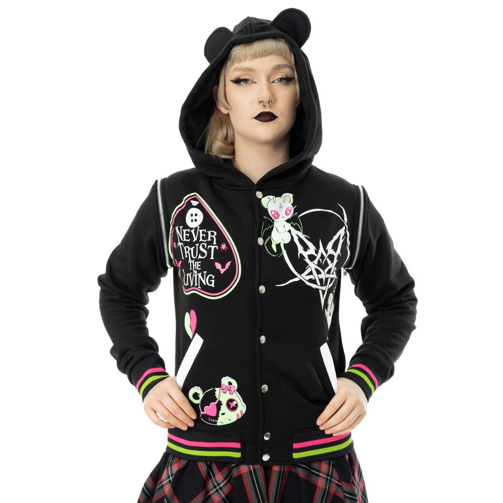 Heartless - Hex Bear Varsity Varsity jacket - Black